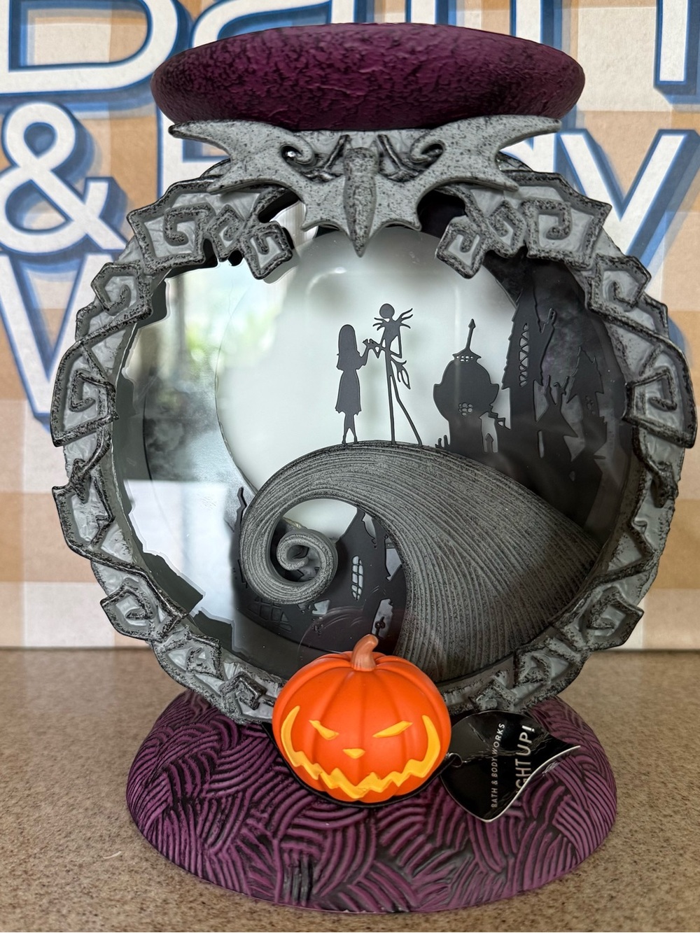Bath & Body Works Nightmare Before Christmas Spiral Hill Candle Holder